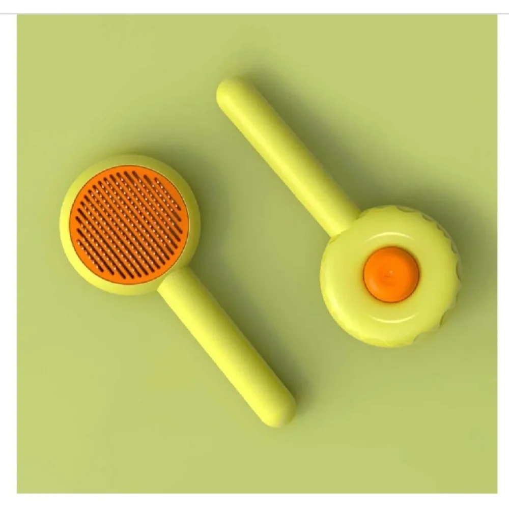 2/$25 - Donut Shaped Pet Brush For Dogs And Cats Easy One Click Clean/Empty